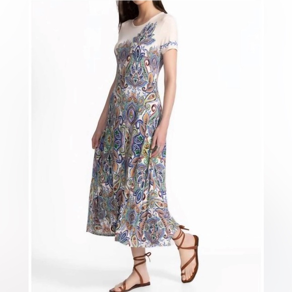 🆕Johnny Was - THE JANIE FAVORITE CAP SLEEVE DRESS Size X-Small NWT - Picture 5 of 13